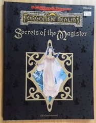 V028: Secrets of the Magister: Forgotten Realms: TSR11430: 2000: 2E: READ DESCRIPTION